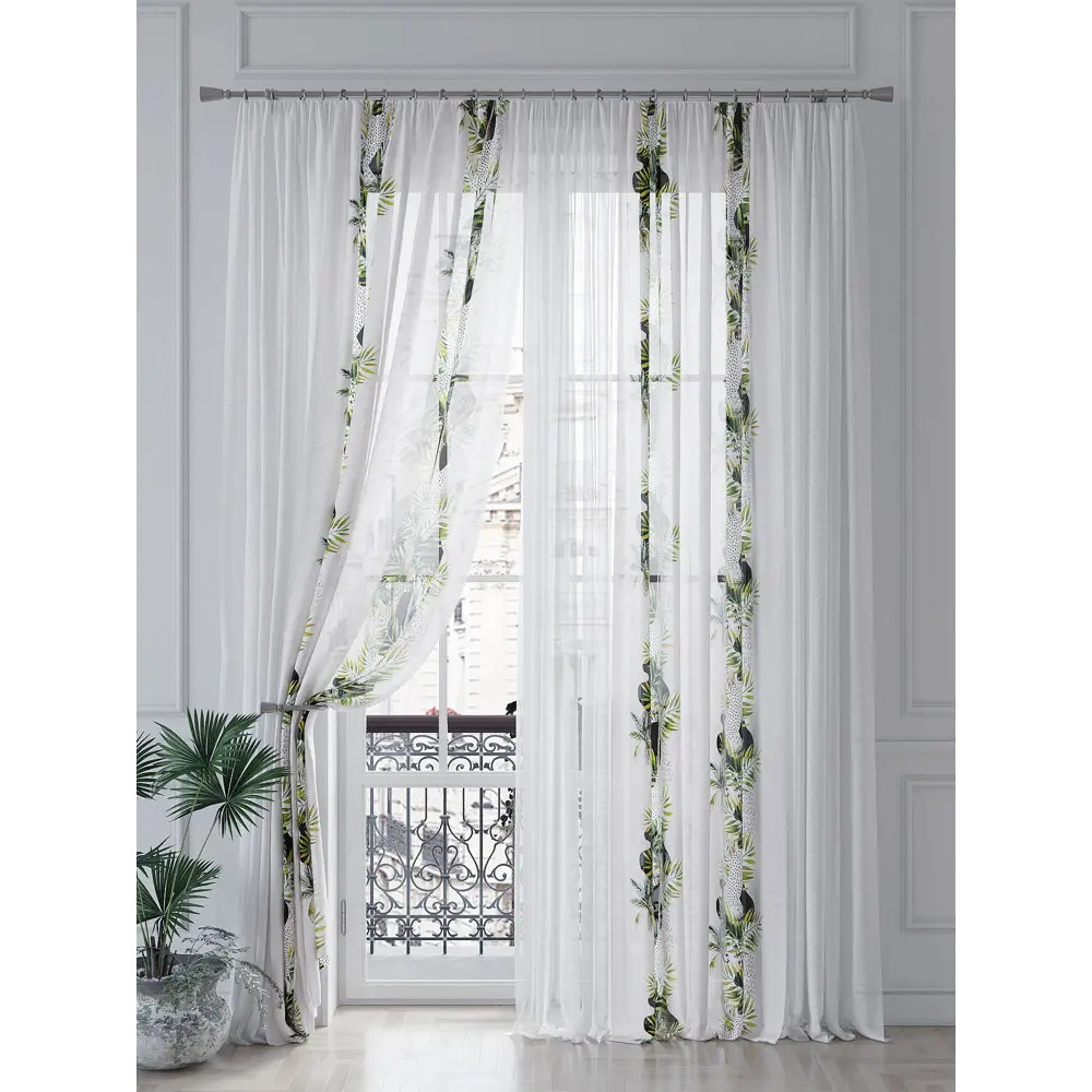 Фото 4 Тюль на шторной ленте At Home Филкрис 150x260 см цвет белый Фото 4 Тюль на шторной ленте At Home Филкрис 150x260 см цвет белый