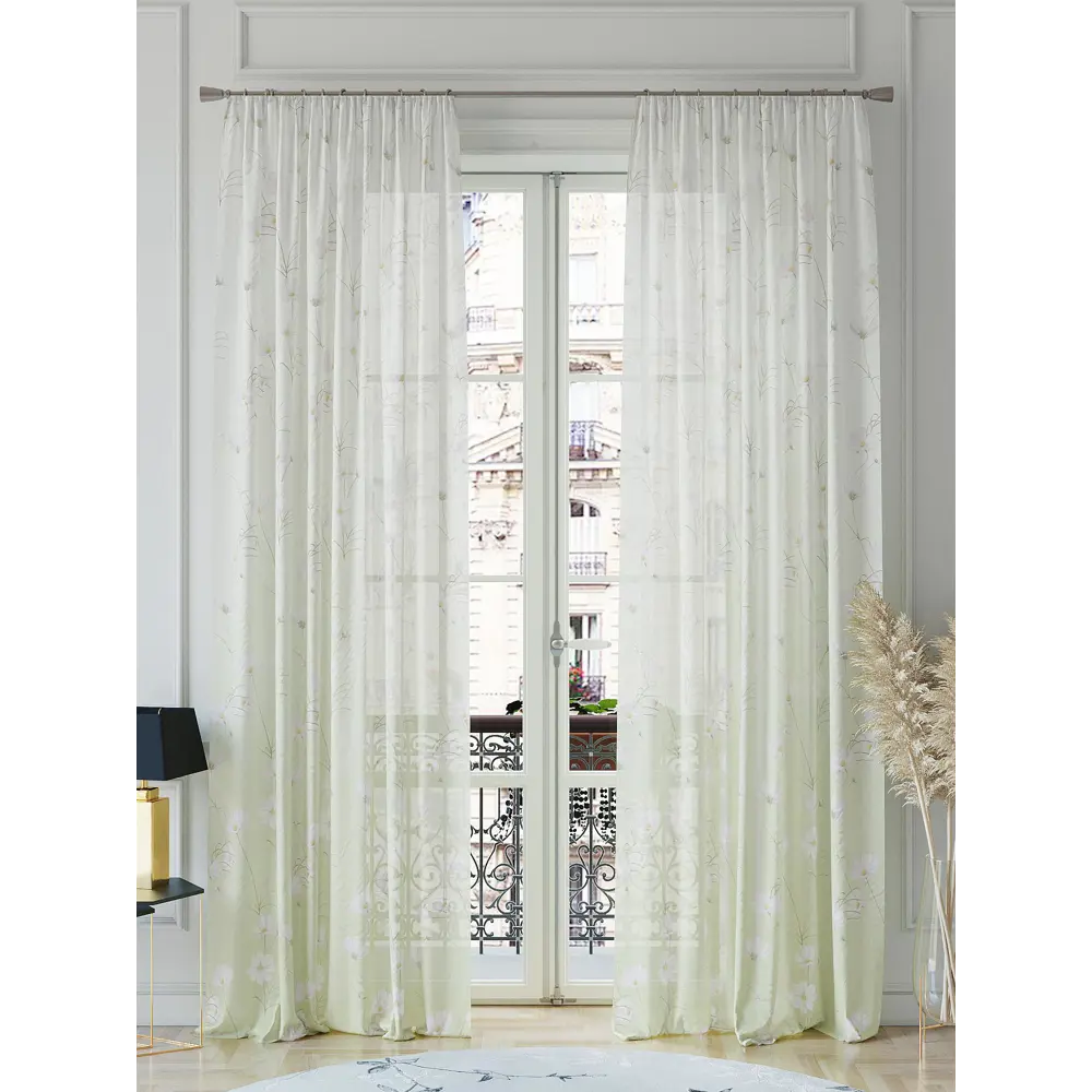 Фото 2 Тюль на шторной ленте At Home Миронрис 150x260 см цвет белый