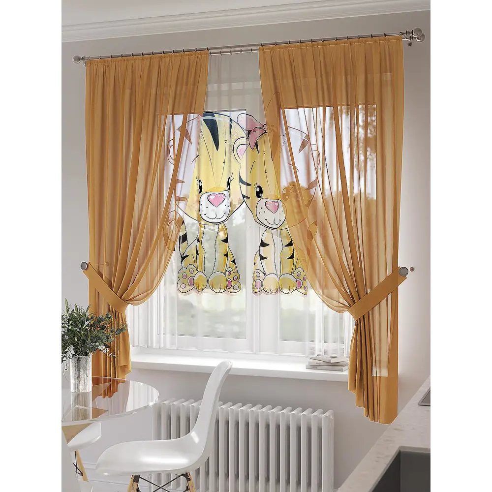 Фото 3 Тюль на шторной ленте At Home Тикленс 300x150 см цвет белый Фото 3 Тюль на шторной ленте At Home Тикленс 300x150 см цвет белый