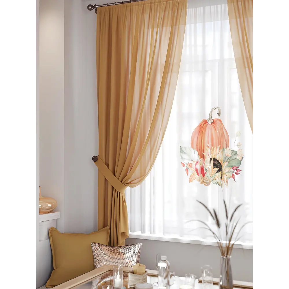 Фото 2 Тюль на шторной ленте At Home Пампинс 300x150 см цвет белый Фото 2 Тюль на шторной ленте At Home Пампинс 300x150 см цвет белый