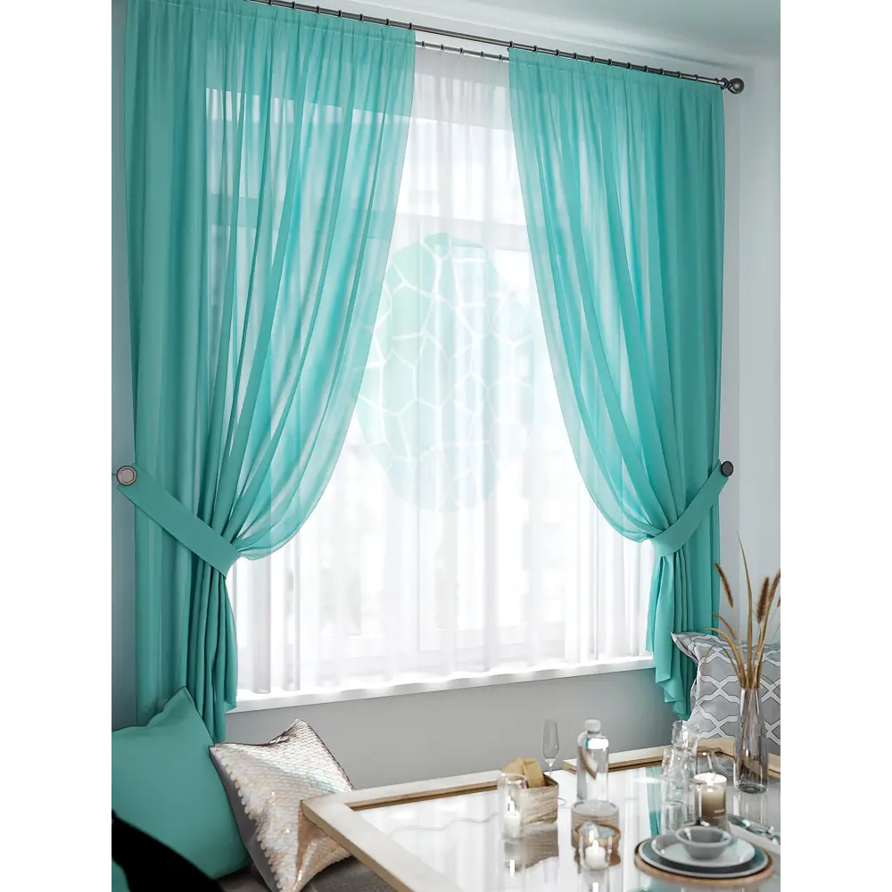 Фото 3 Тюль на шторной ленте At Home Шенкрилс 300x150 см цвет белый Фото 3 Тюль на шторной ленте At Home Шенкрилс 300x150 см цвет белый