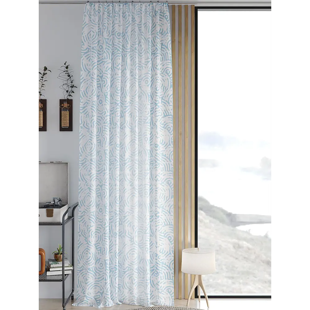 Фото Тюль на шторной ленте At Home Миринорс 150x260 см цвет белый Фото Тюль на шторной ленте At Home Миринорс 150x260 см цвет белый