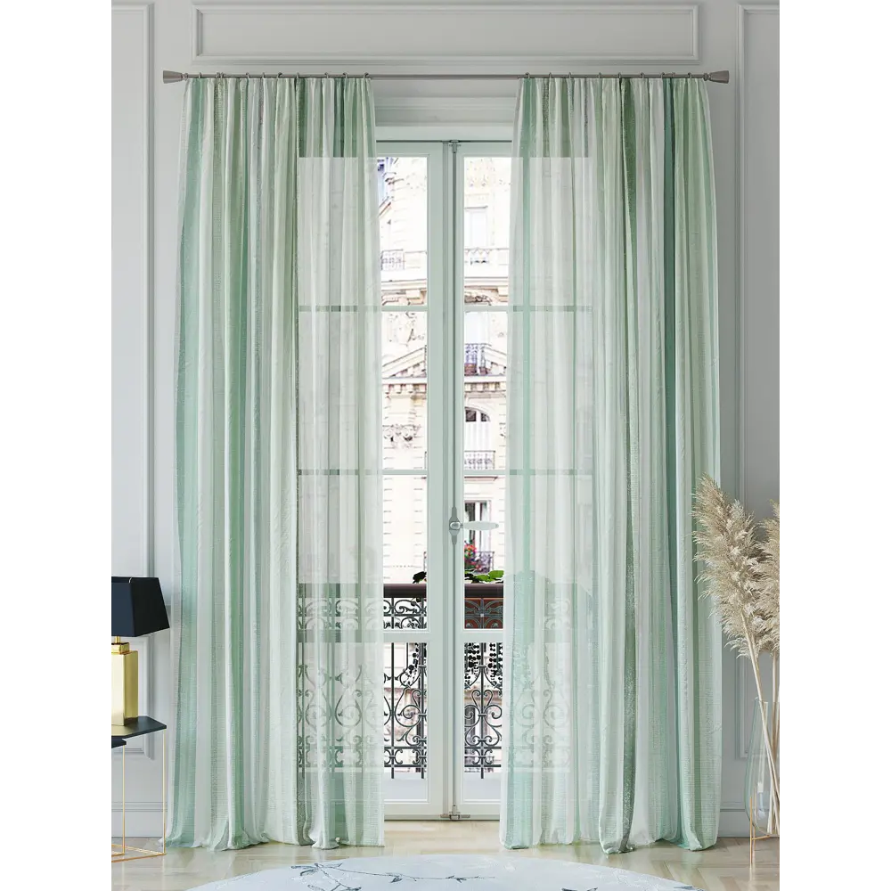 Фото 2 Тюль на шторной ленте At Home Римилор 150x260 см цвет белый Фото 2 Тюль на шторной ленте At Home Римилор 150x260 см цвет белый