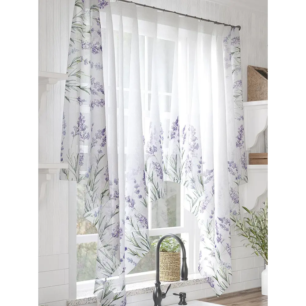 Фото 4 Тюль на шторной ленте At Home Ламнивс 200x145 см цвет белый Фото 4 Тюль на шторной ленте At Home Ламнивс 200x145 см цвет белый