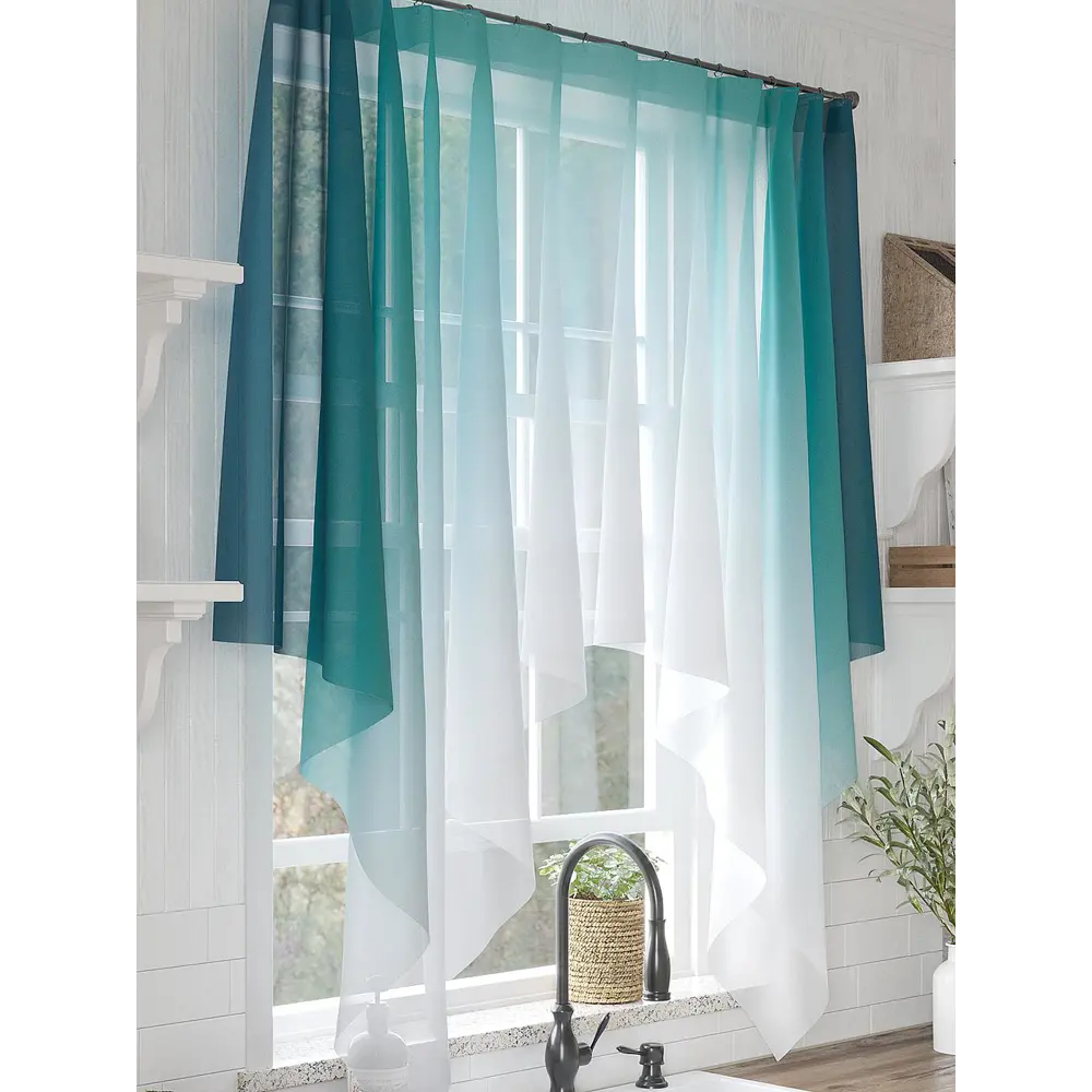 Фото 4 Тюль на шторной ленте At Home Римленвис 200x145 см цвет белый Фото 4 Тюль на шторной ленте At Home Римленвис 200x145 см цвет белый