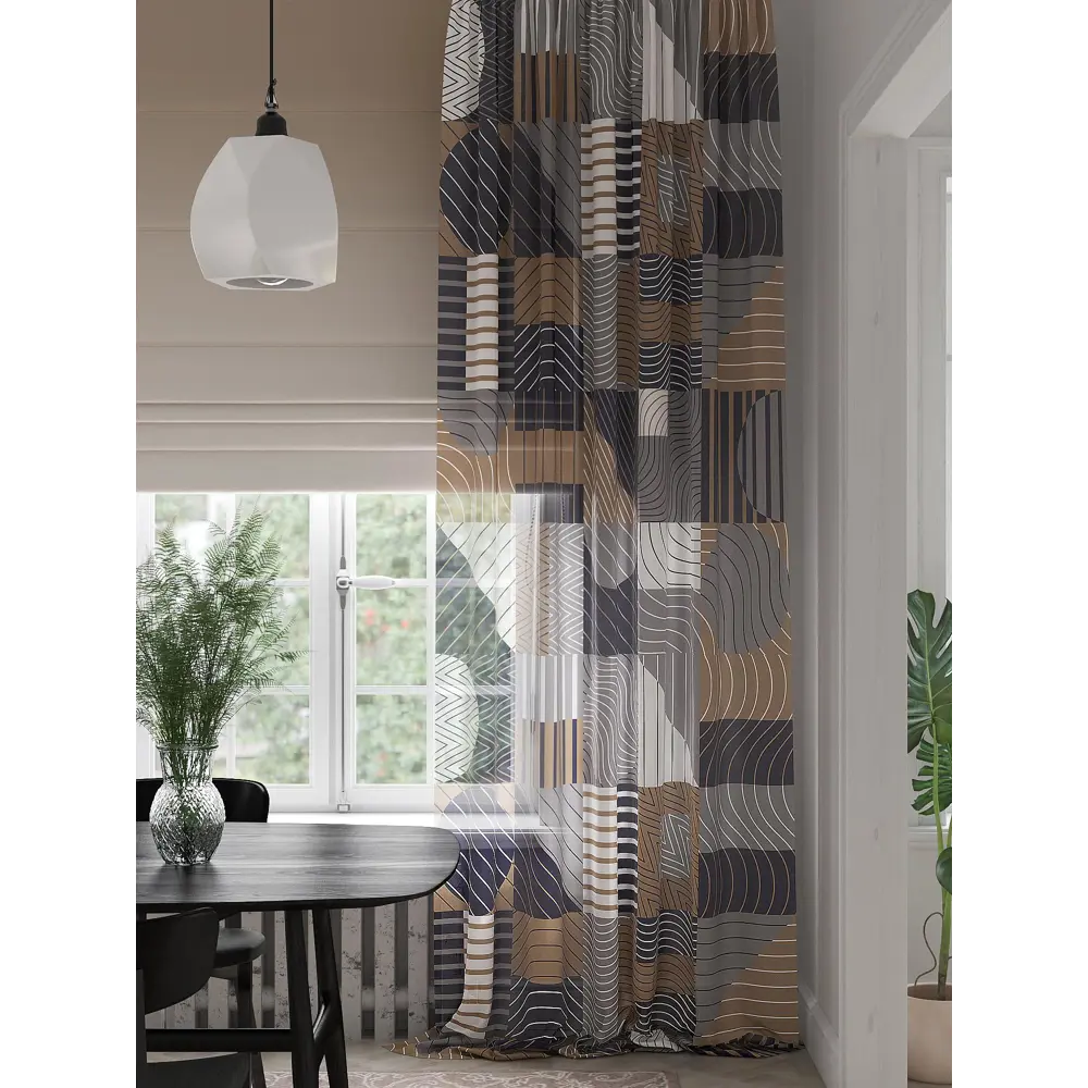 Фото 4 Тюль на шторной ленте At Home Миртерис 150x280 см цвет белый Фото 4 Тюль на шторной ленте At Home Миртерис 150x280 см цвет белый