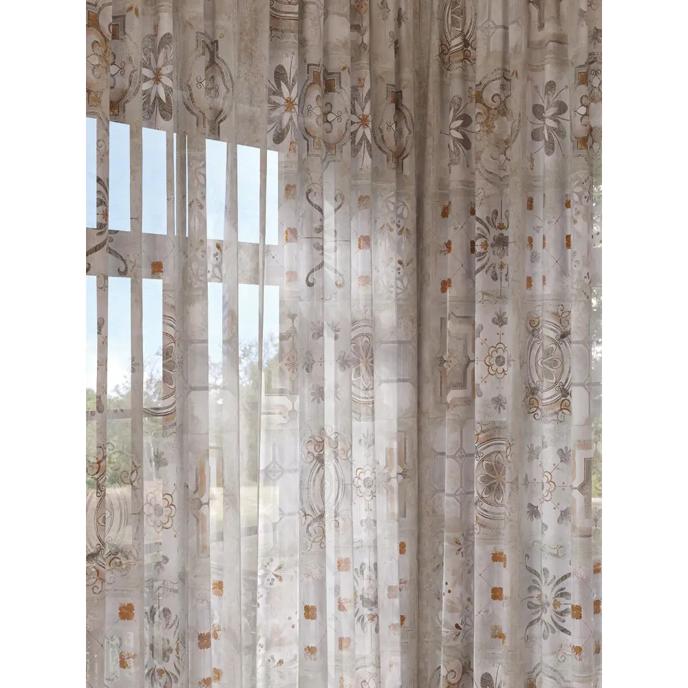 Фото 2 Тюль на шторной ленте At Home Ренекрос 150x280 см цвет белый Фото 2 Тюль на шторной ленте At Home Ренекрос 150x280 см цвет белый
