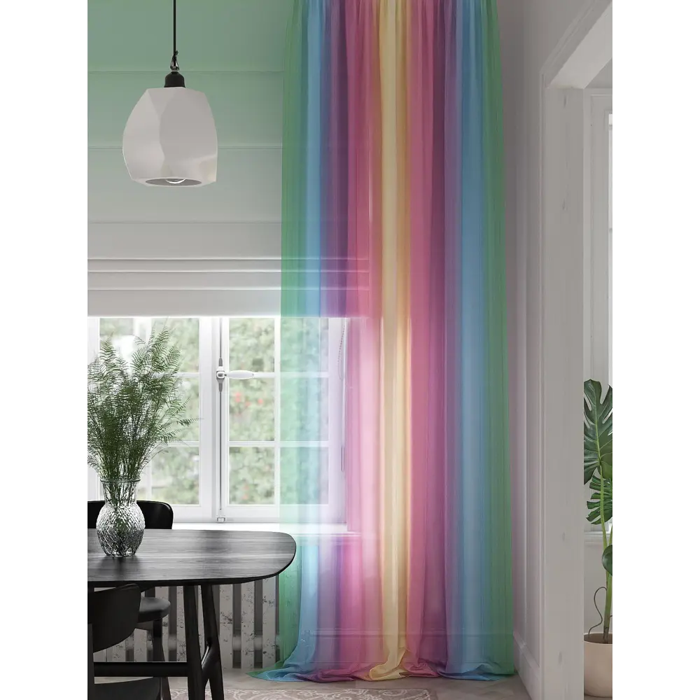 Фото 4 Тюль на шторной ленте At Home Литенрос 150x280 см цвет розовый Фото 4 Тюль на шторной ленте At Home Литенрос 150x280 см цвет розовый