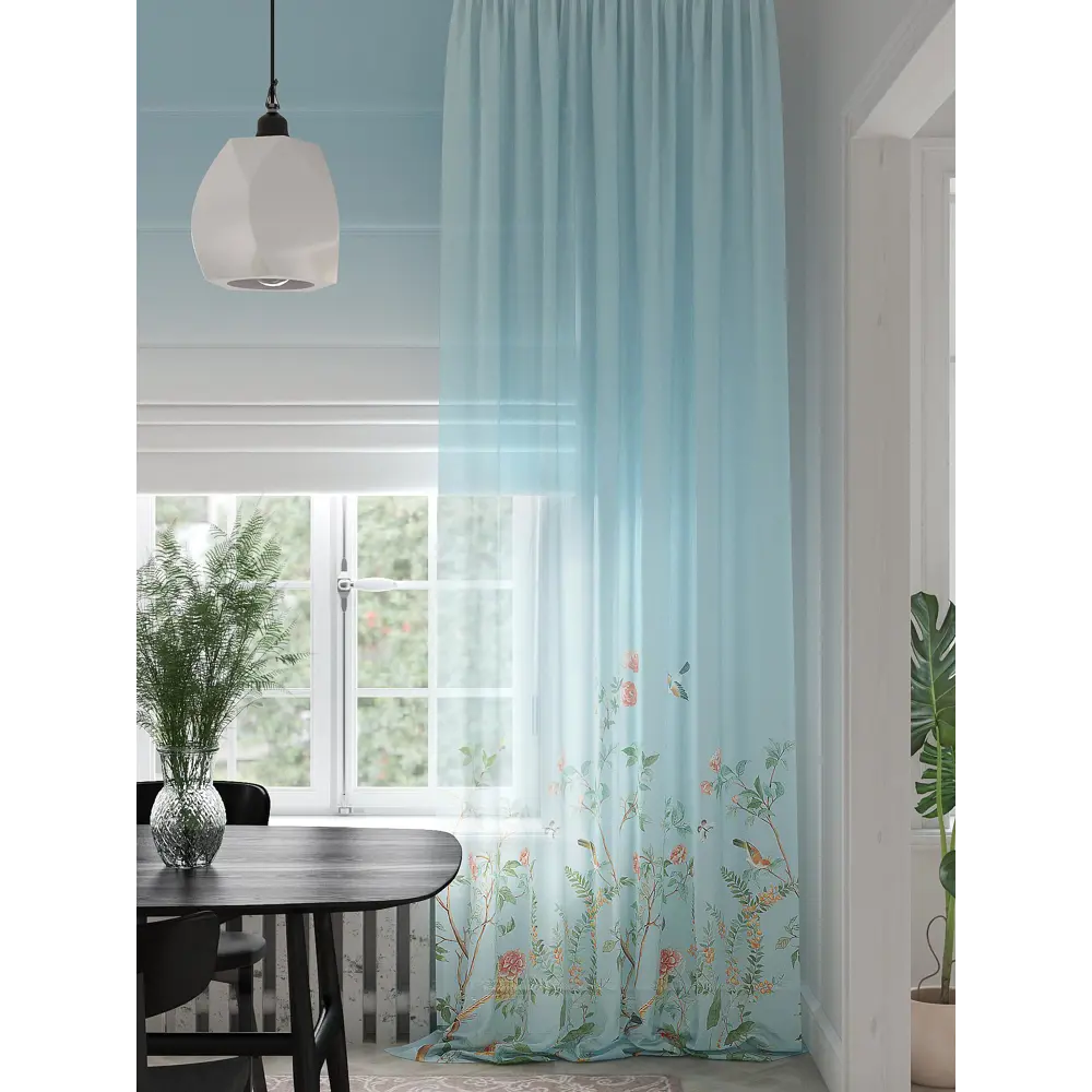 Фото 4 Тюль на шторной ленте At Home Фонмик 150x280 см цвет зеленый Фото 4 Тюль на шторной ленте At Home Фонмик 150x280 см цвет зеленый