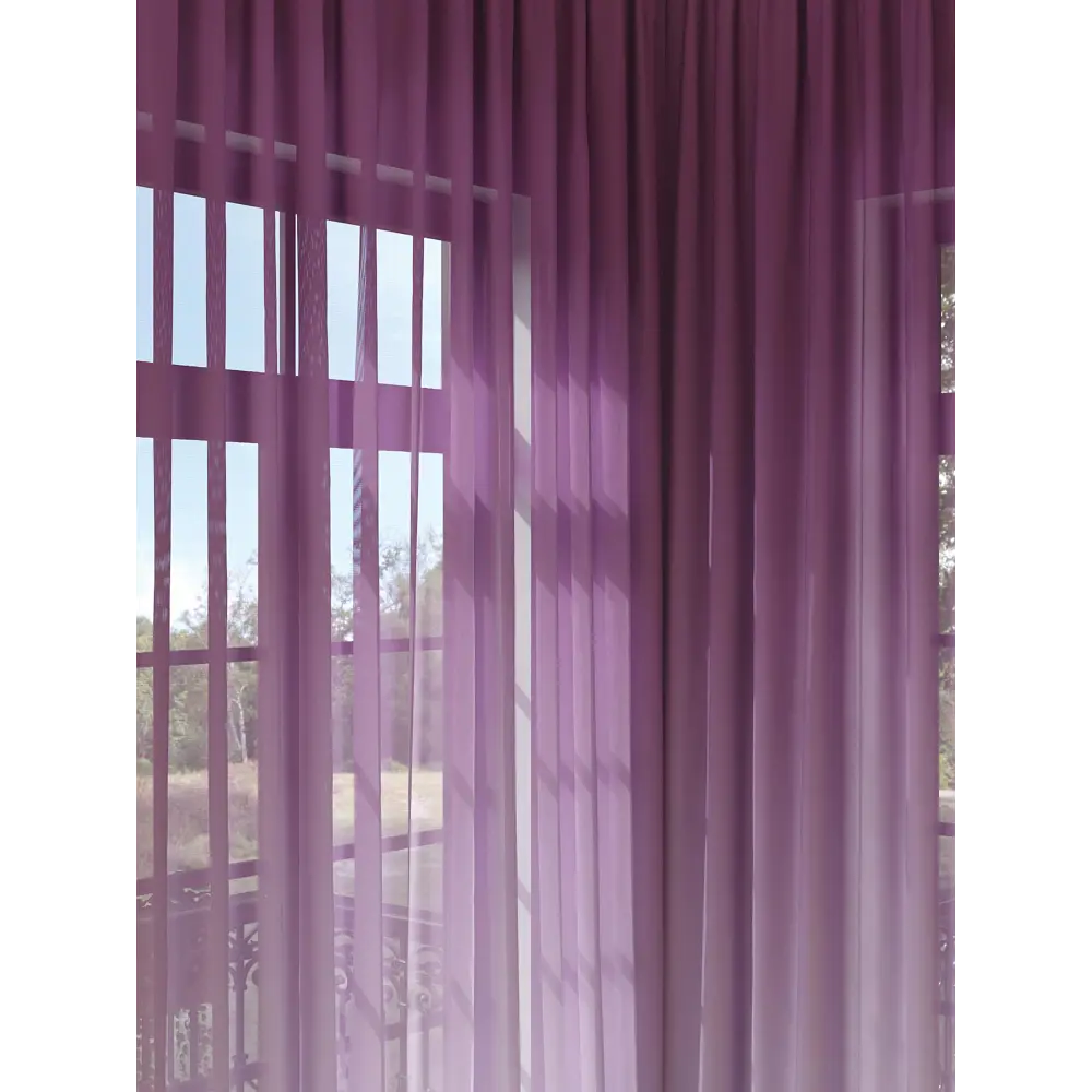 Фото 2 Тюль на шторной ленте At Home Рефертонс 150x280 см цвет розовый Фото 2 Тюль на шторной ленте At Home Рефертонс 150x280 см цвет розовый