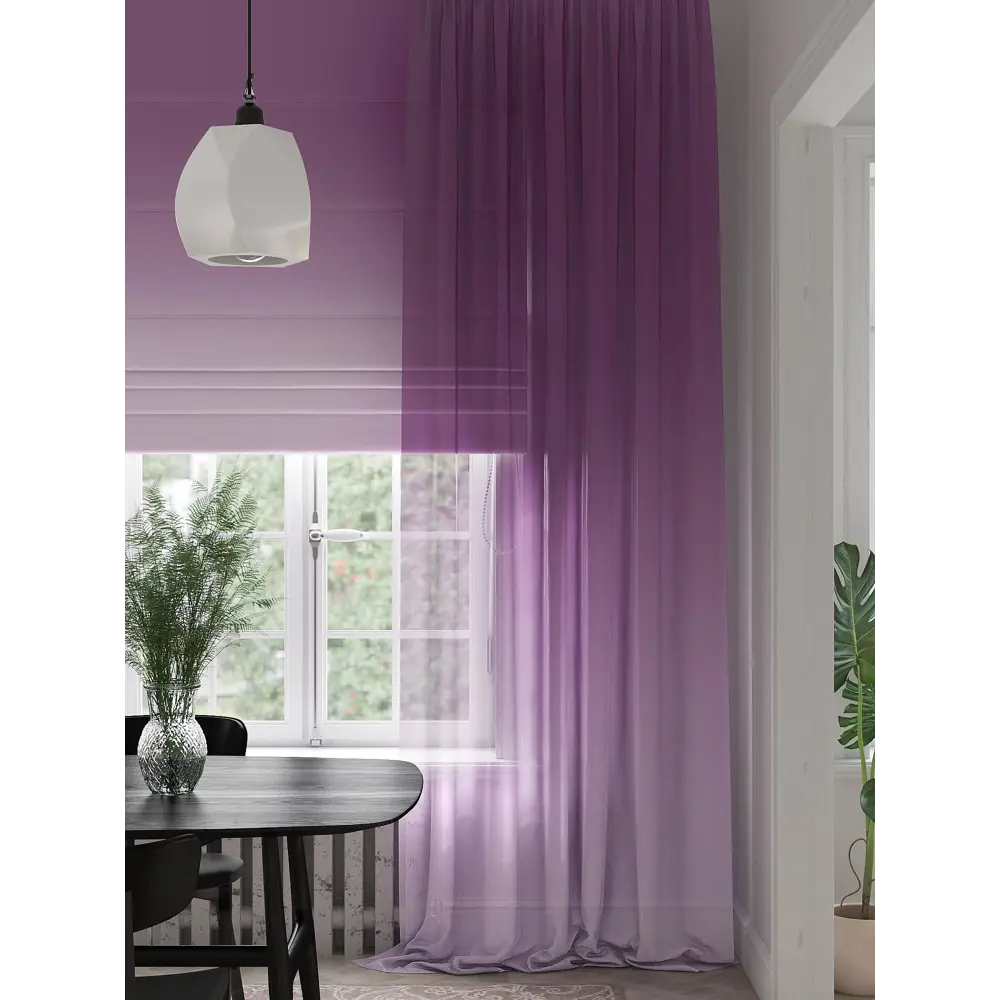 Фото 4 Тюль на шторной ленте At Home Рефертонс 150x280 см цвет розовый Фото 4 Тюль на шторной ленте At Home Рефертонс 150x280 см цвет розовый