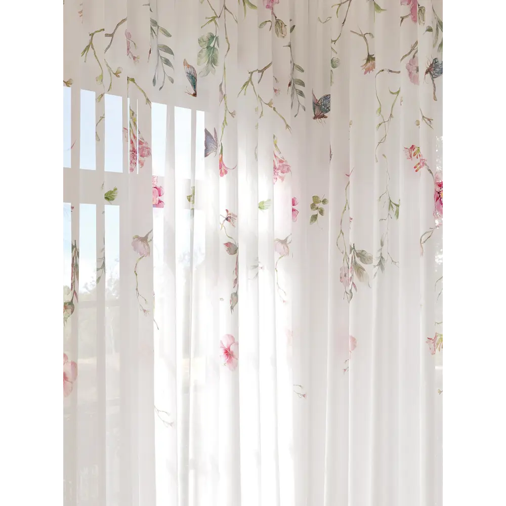 Фото 2 Тюль на шторной ленте At Home Менорсис 150x280 см цвет белый Фото 2 Тюль на шторной ленте At Home Менорсис 150x280 см цвет белый