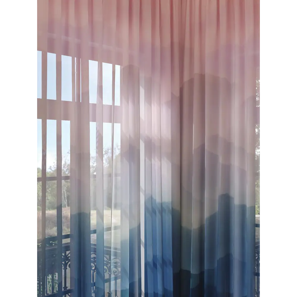 Фото 2 Тюль на шторной ленте At Home Френтос 150x280 см цвет розовый Фото 2 Тюль на шторной ленте At Home Френтос 150x280 см цвет розовый