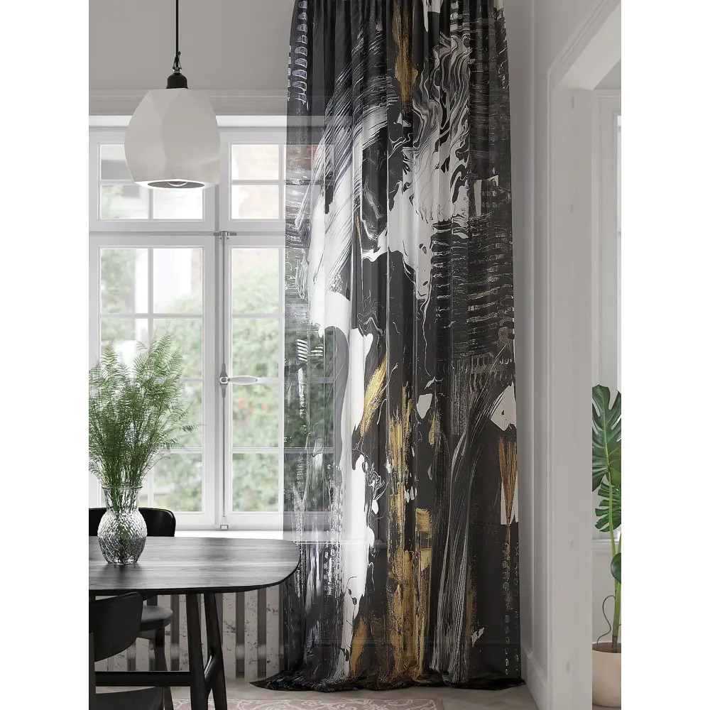 Фото Тюль на шторной ленте At Home Фиренторс 150x280 см цвет белый Фото Тюль на шторной ленте At Home Фиренторс 150x280 см цвет белый