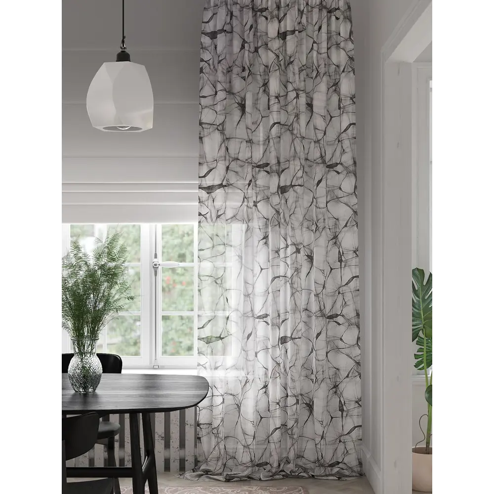 Фото 4 Тюль на шторной ленте At Home Фентерос 150x280 см цвет белый Фото 4 Тюль на шторной ленте At Home Фентерос 150x280 см цвет белый