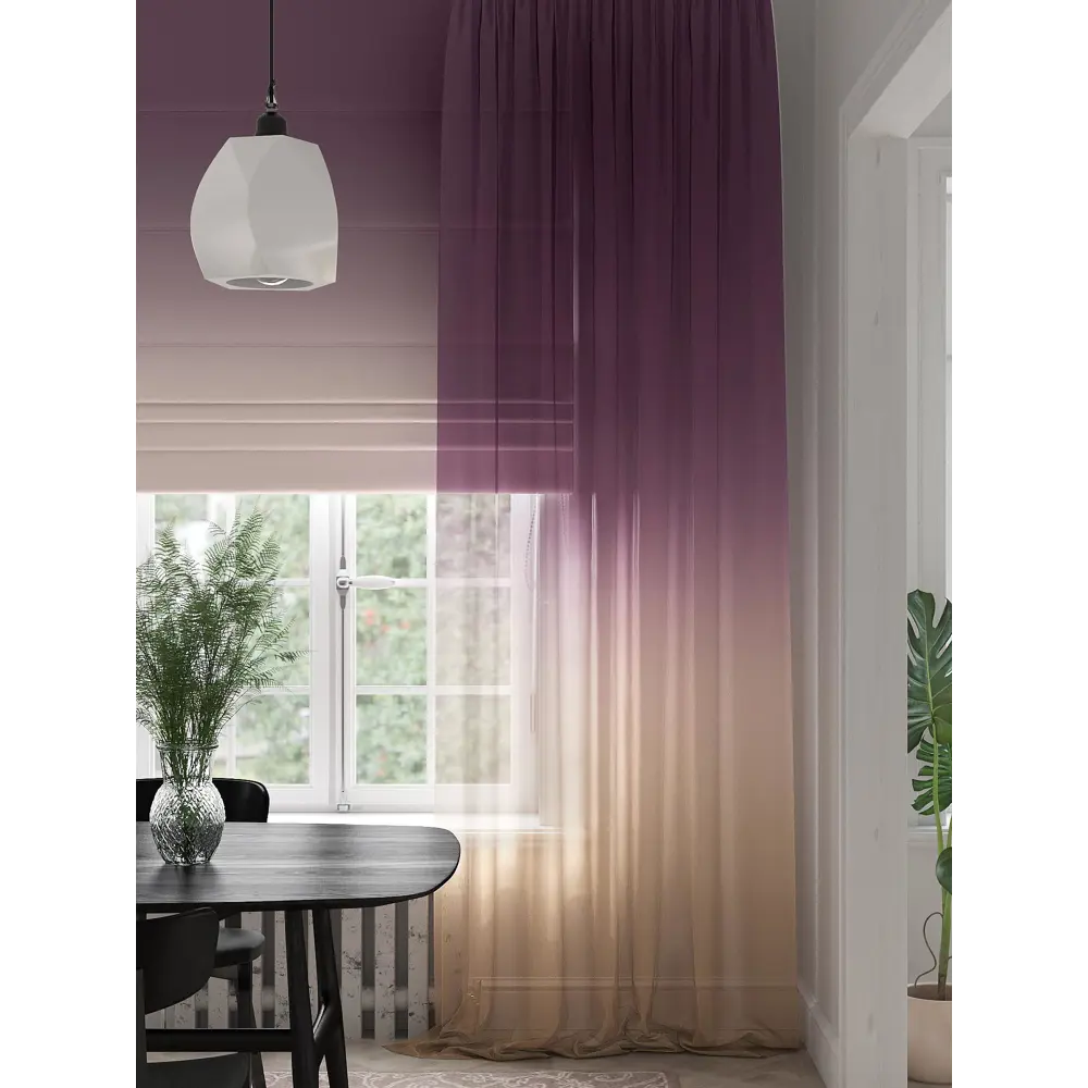 Фото 4 Тюль на шторной ленте At Home Фертинс 150x280 см цвет фиолетовый, сиреневый Фото 4 Тюль на шторной ленте At Home Фертинс 150x280 см цвет фиолетовый, сиреневый