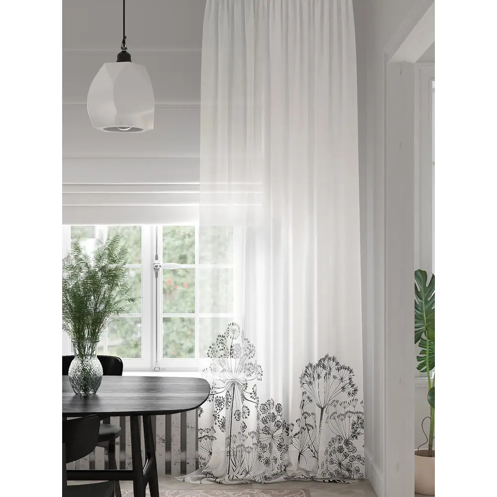 Фото 4 Тюль на шторной ленте At Home Панквир 150x280 см цвет белый Фото 4 Тюль на шторной ленте At Home Панквир 150x280 см цвет белый