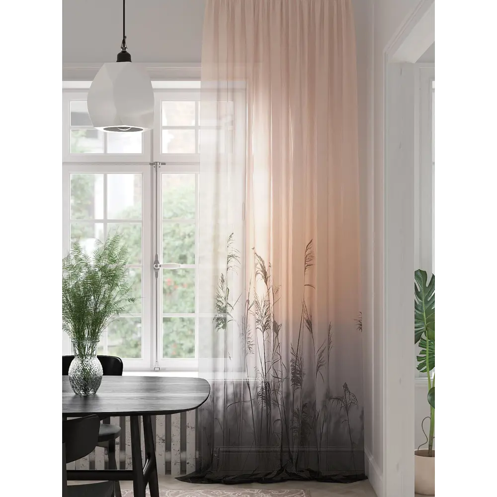 Фото Тюль на шторной ленте At Home Ханрес 150x280 см цвет коралловый Фото Тюль на шторной ленте At Home Ханрес 150x280 см цвет коралловый