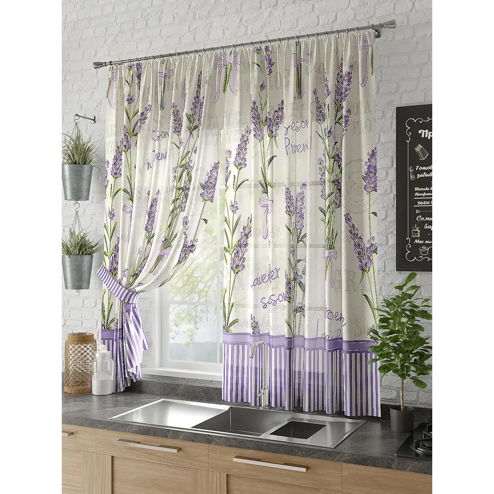 Фото Тюль для кухни на шторной ленте At Home Ноэл 150x180 см цвет белый Фото Тюль для кухни на шторной ленте At Home Ноэл 150x180 см цвет белый