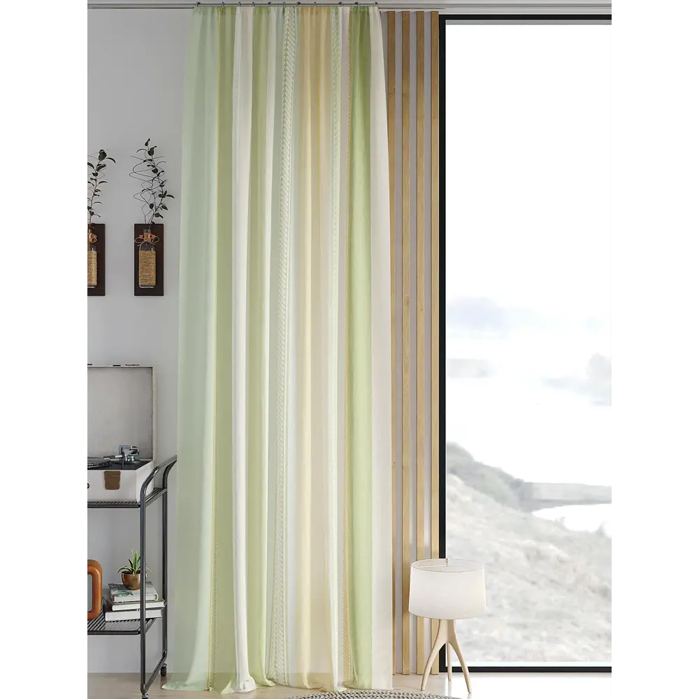 Фото 3 Тюль на шторной ленте At Home Кинкерс 150x250 см цвет бежевый Фото 3 Тюль на шторной ленте At Home Кинкерс 150x250 см цвет бежевый