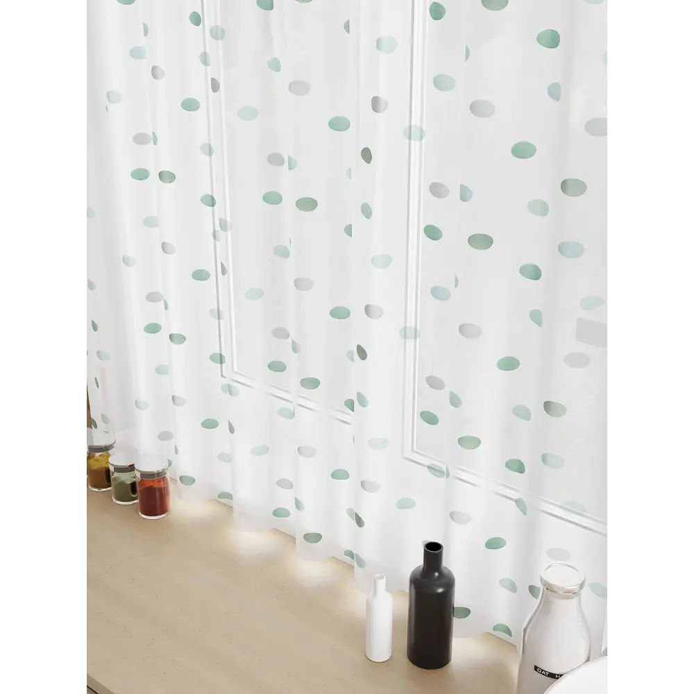 Фото 3 Тюль для кухни на шторной ленте At Home Франмиарс 150x180 см цвет белый Фото 3 Тюль для кухни на шторной ленте At Home Франмиарс 150x180 см цвет белый