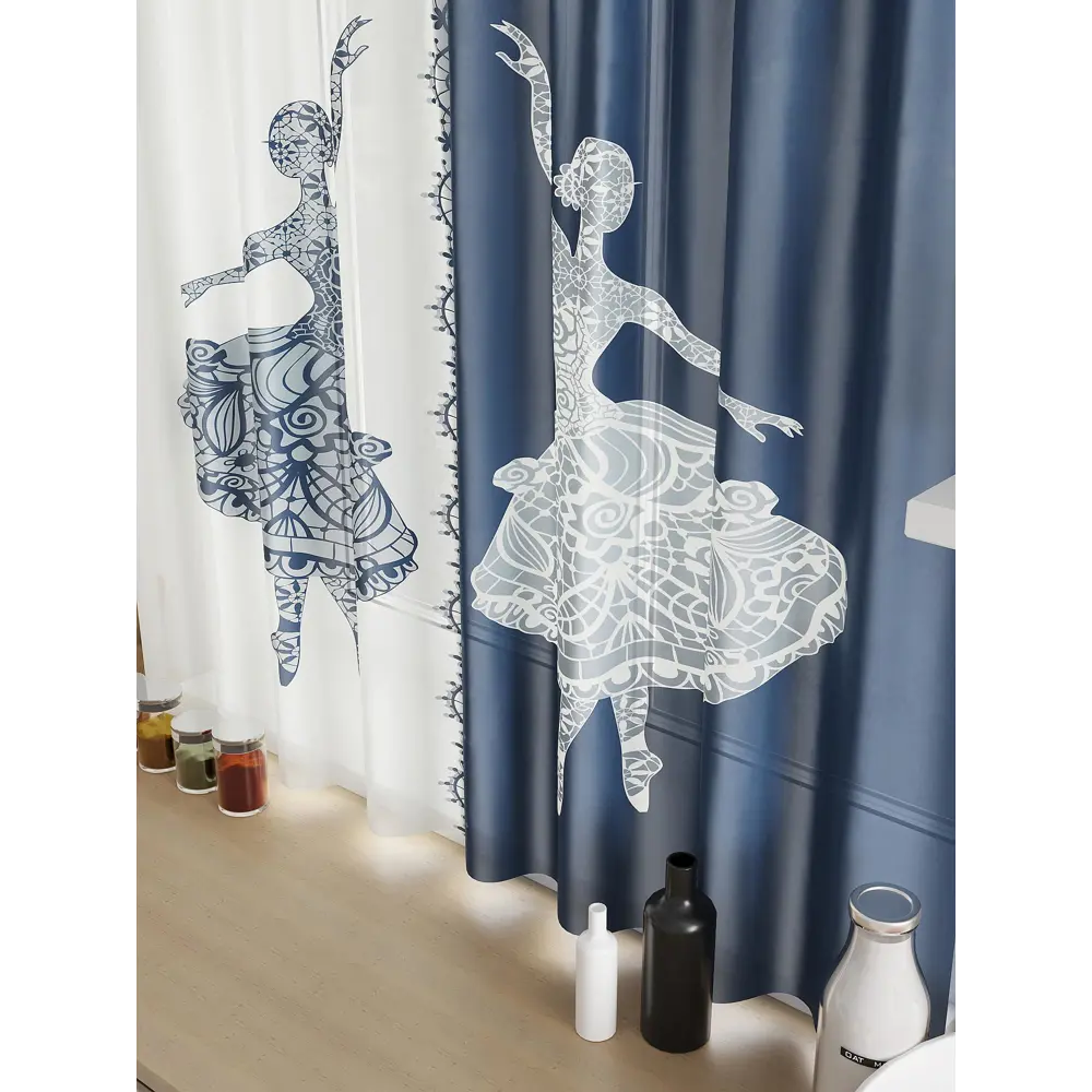 Фото 3 Тюль для кухни на шторной ленте At Home Меникас 150x180 см цвет белый Фото 3 Тюль для кухни на шторной ленте At Home Меникас 150x180 см цвет белый