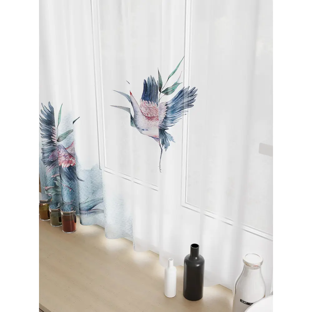 Фото 3 Тюль для кухни на шторной ленте At Home Сенмиал 150x180 см цвет белый Фото 3 Тюль для кухни на шторной ленте At Home Сенмиал 150x180 см цвет белый