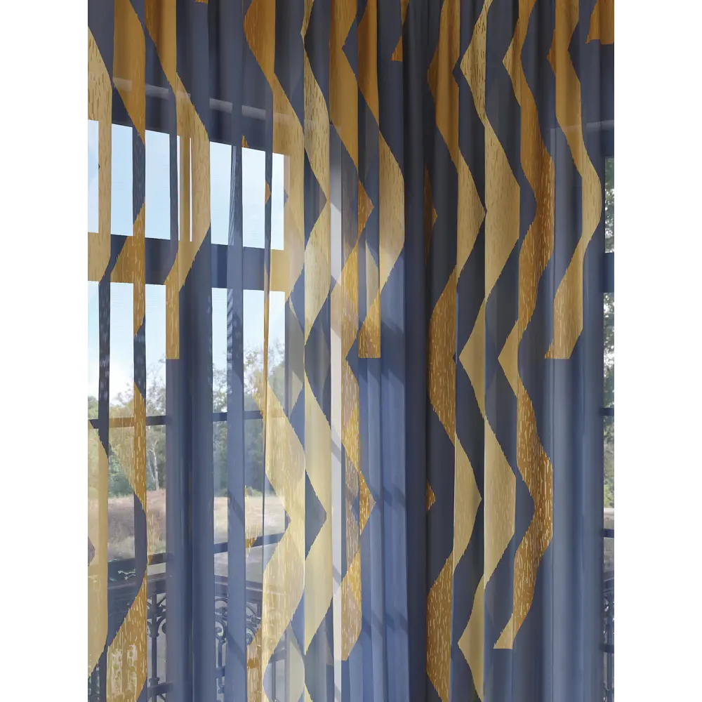 Фото 2 Тюль на шторной ленте At Home Фекренис 150x280 см цвет синий, голубой Фото 2 Тюль на шторной ленте At Home Фекренис 150x280 см цвет синий, голубой