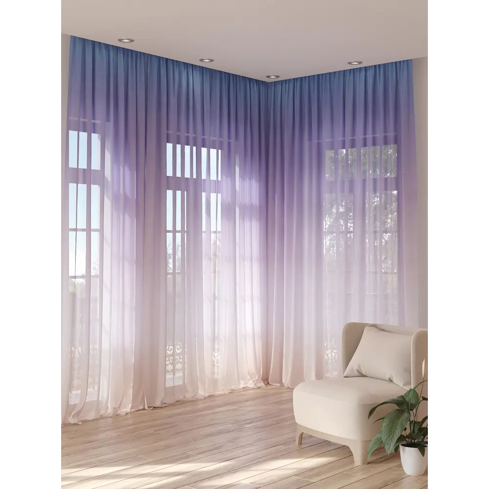 Фото 3 Тюль на шторной ленте At Home Шенкорлис 150x280 см цвет белый Фото 3 Тюль на шторной ленте At Home Шенкорлис 150x280 см цвет белый