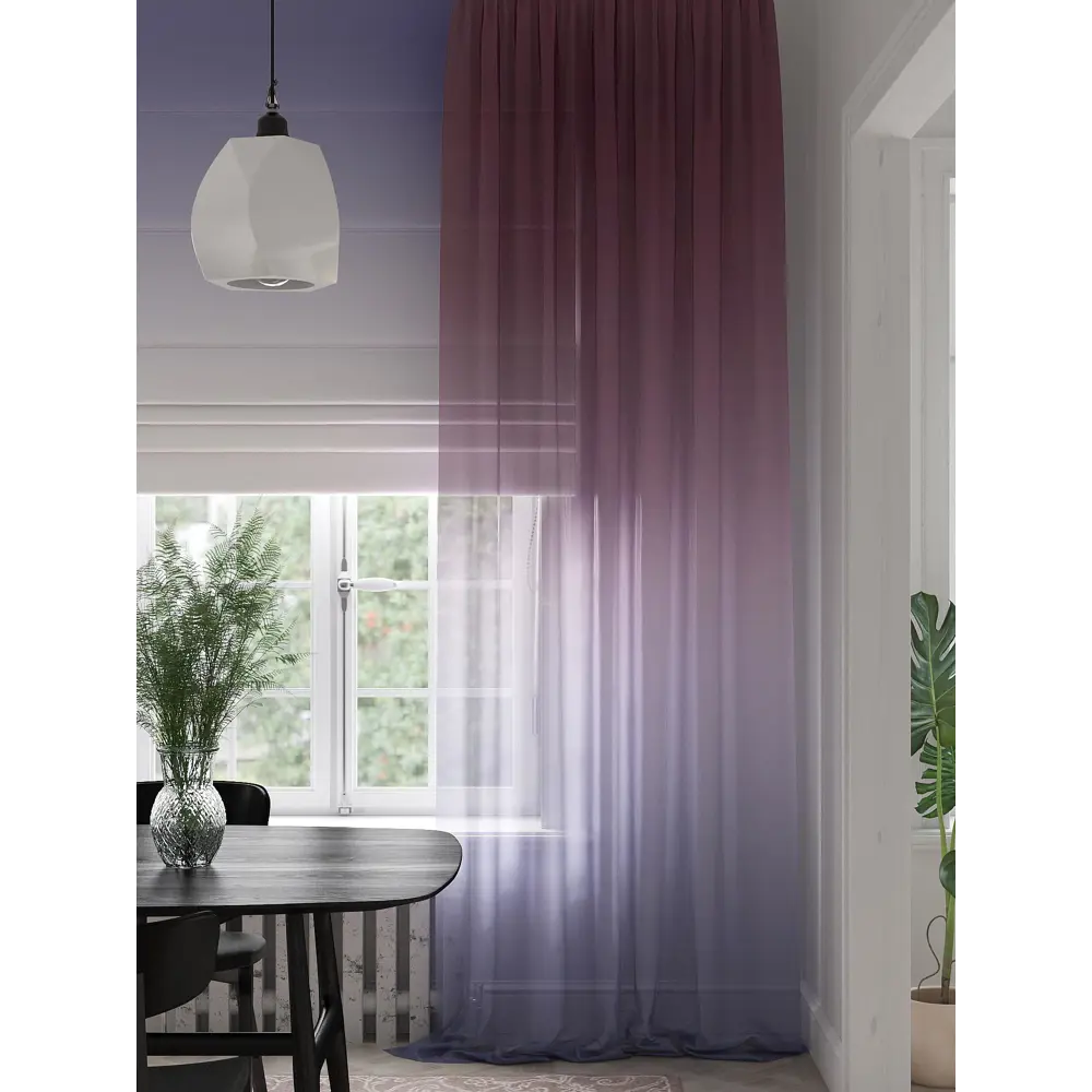 Фото 4 Тюль на шторной ленте At Home Рамикрас 150x280 см цвет фиолетовый Фото 4 Тюль на шторной ленте At Home Рамикрас 150x280 см цвет фиолетовый