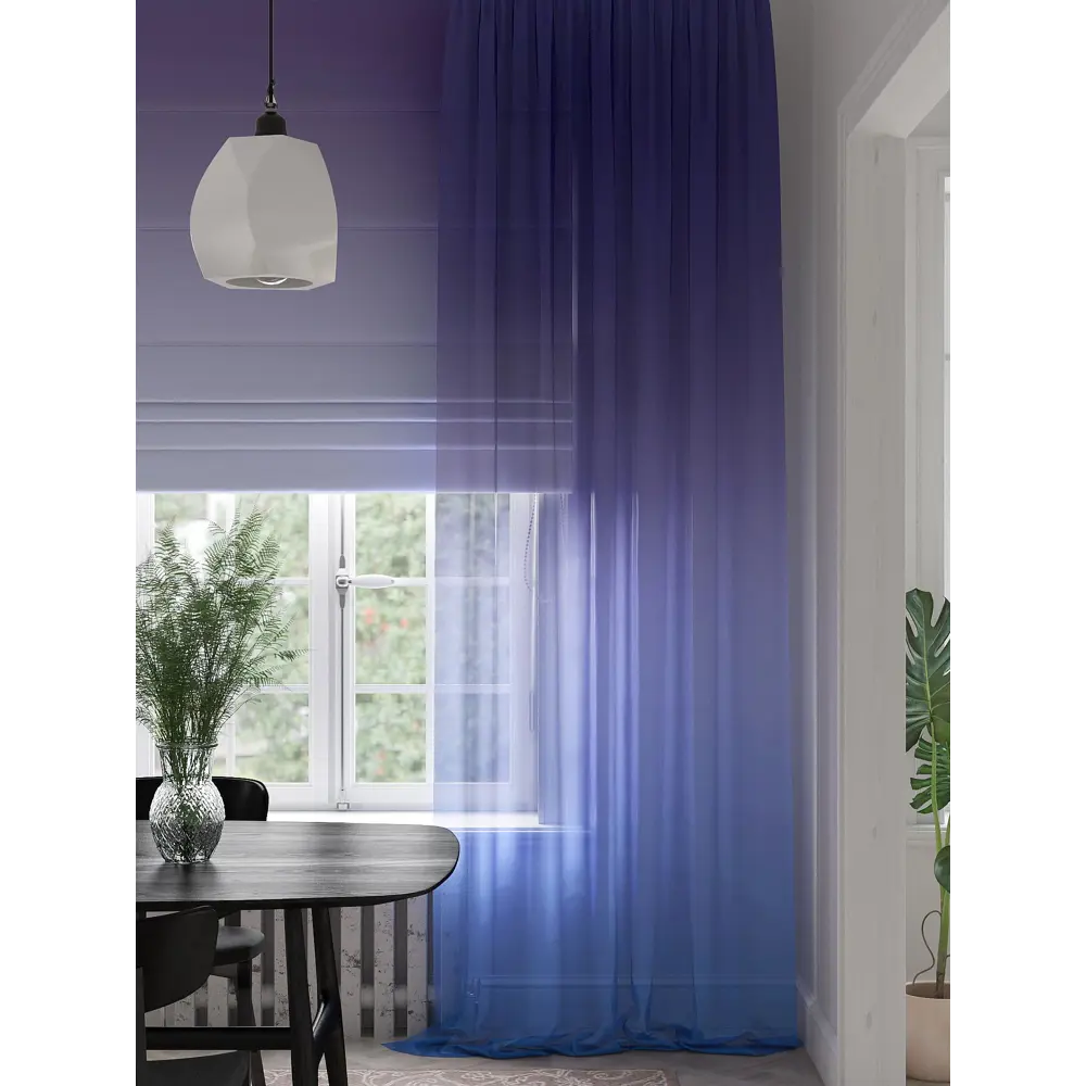 Фото 4 Тюль на шторной ленте At Home Фонмерис 150x280 см цвет фиолетовый Фото 4 Тюль на шторной ленте At Home Фонмерис 150x280 см цвет фиолетовый