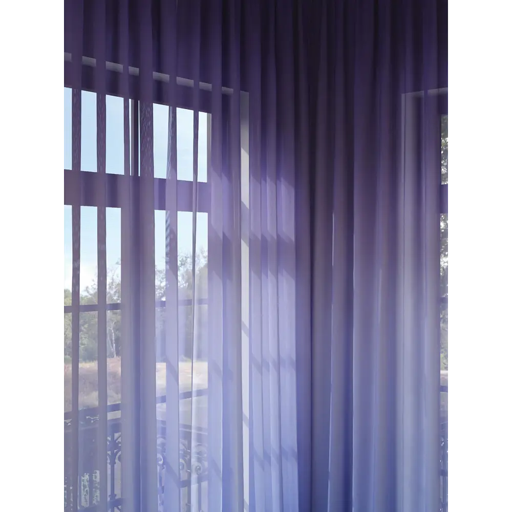 Фото 2 Тюль на шторной ленте At Home Фонмерис 150x280 см цвет фиолетовый Фото 2 Тюль на шторной ленте At Home Фонмерис 150x280 см цвет фиолетовый