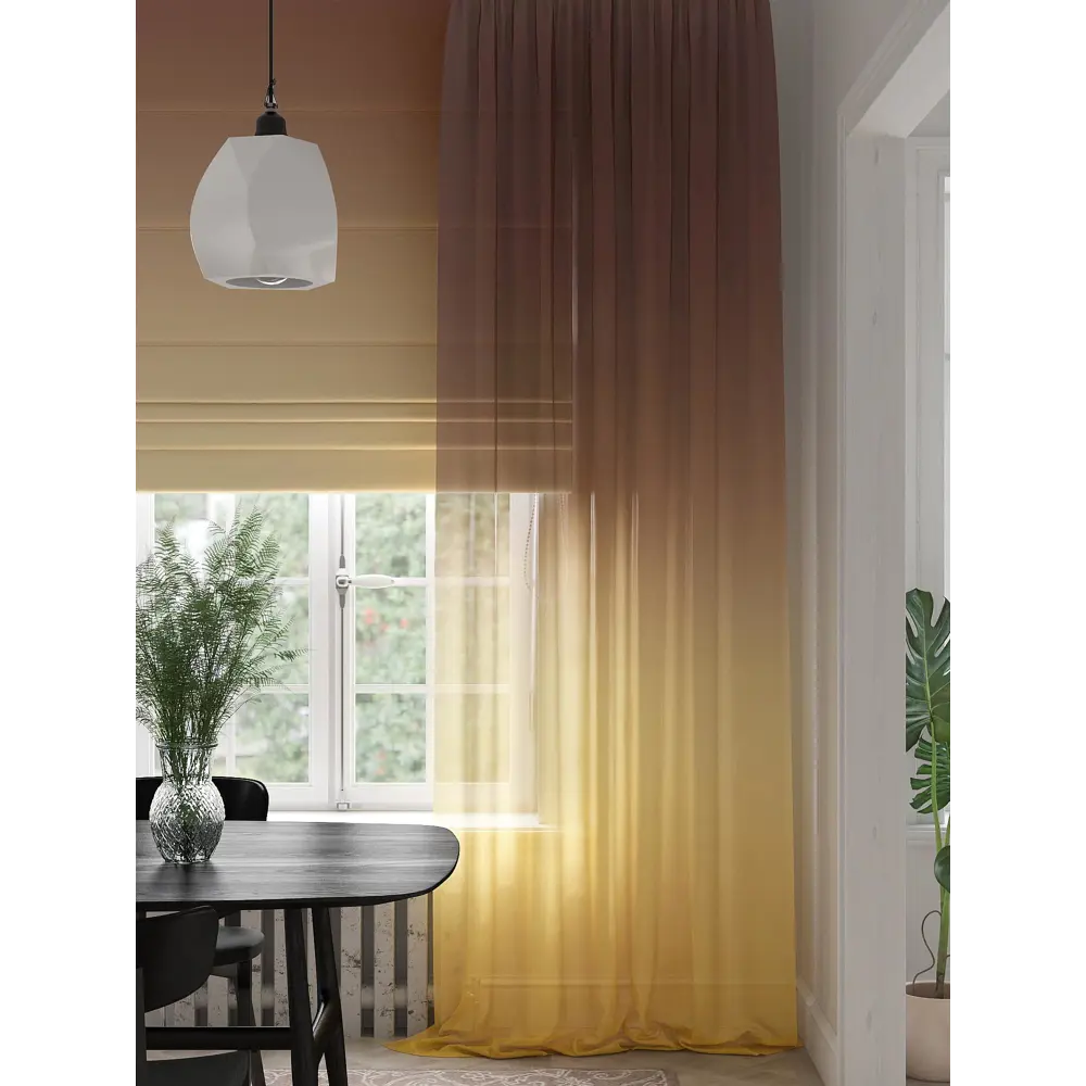 Фото 4 Тюль на шторной ленте At Home Шенлист 150x280 см цвет желтый Фото 4 Тюль на шторной ленте At Home Шенлист 150x280 см цвет желтый