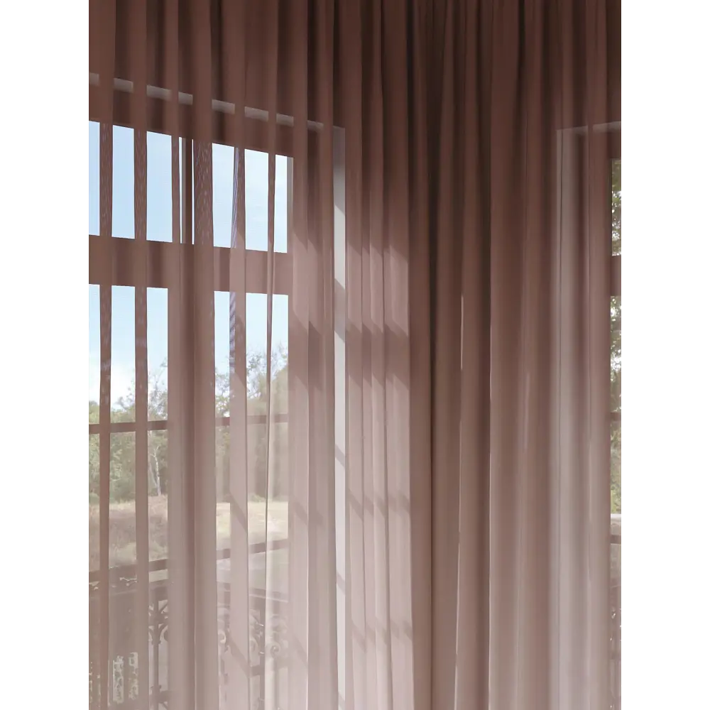 Фото 2 Тюль на шторной ленте At Home Вермерс 150x280 см цвет оранжевый Фото 2 Тюль на шторной ленте At Home Вермерс 150x280 см цвет оранжевый