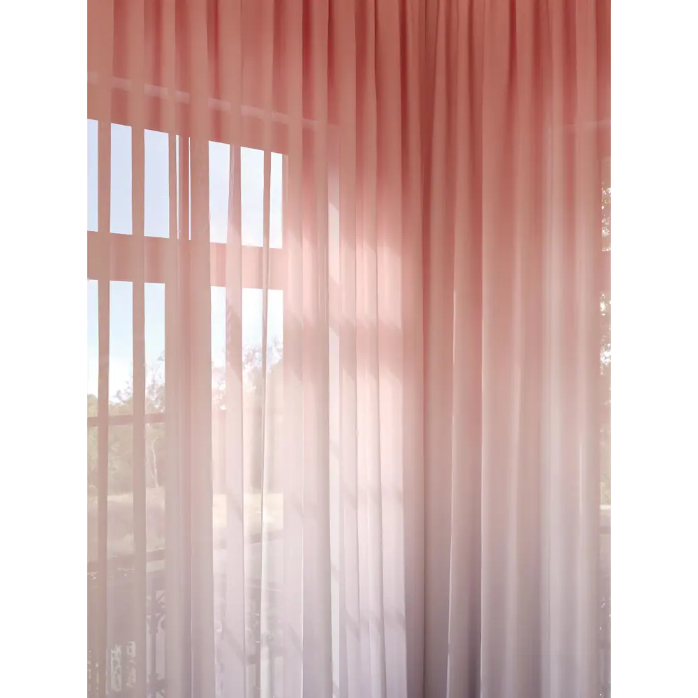 Фото 2 Тюль на шторной ленте At Home Менсирол 150x280 см цвет оранжевый