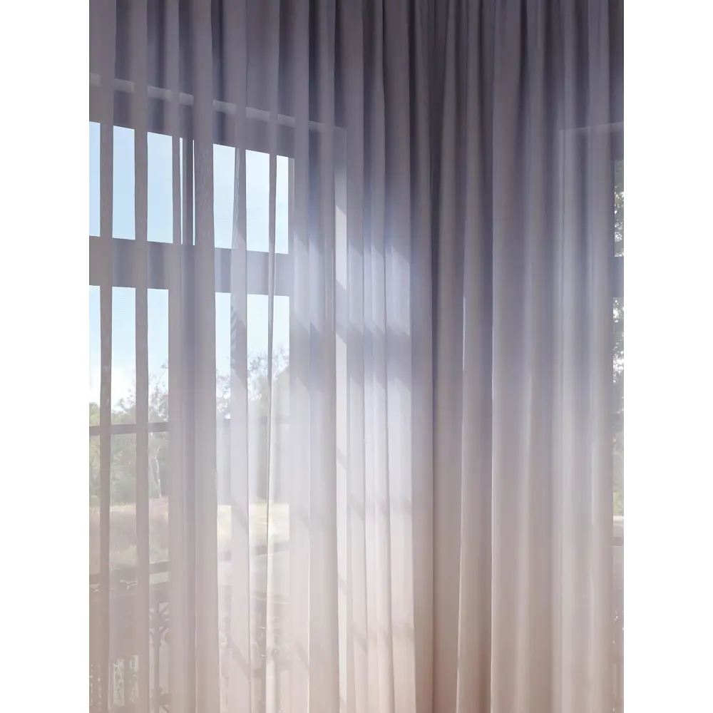 Фото 2 Тюль на шторной ленте At Home Генрилис 150x280 см цвет белый Фото 2 Тюль на шторной ленте At Home Генрилис 150x280 см цвет белый