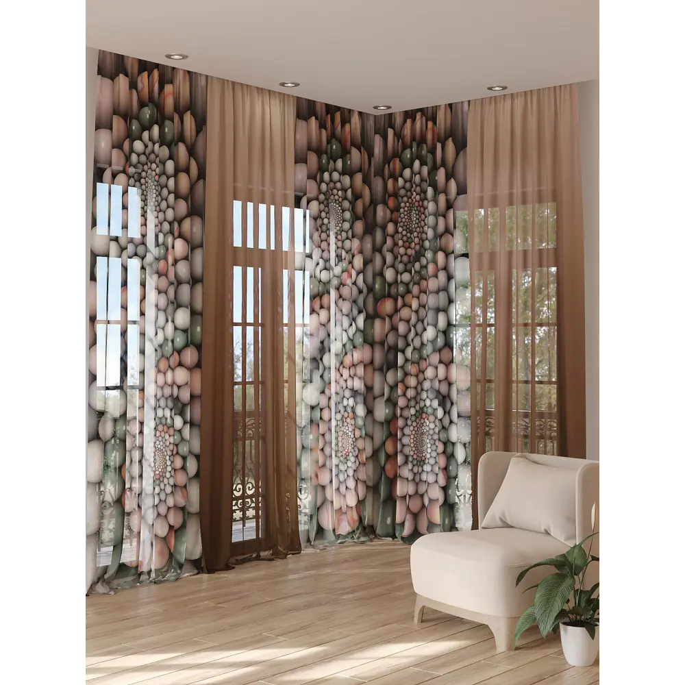 Фото 3 Тюль на шторной ленте At Home Хемифорт 150x280 см цвет белый Фото 3 Тюль на шторной ленте At Home Хемифорт 150x280 см цвет белый