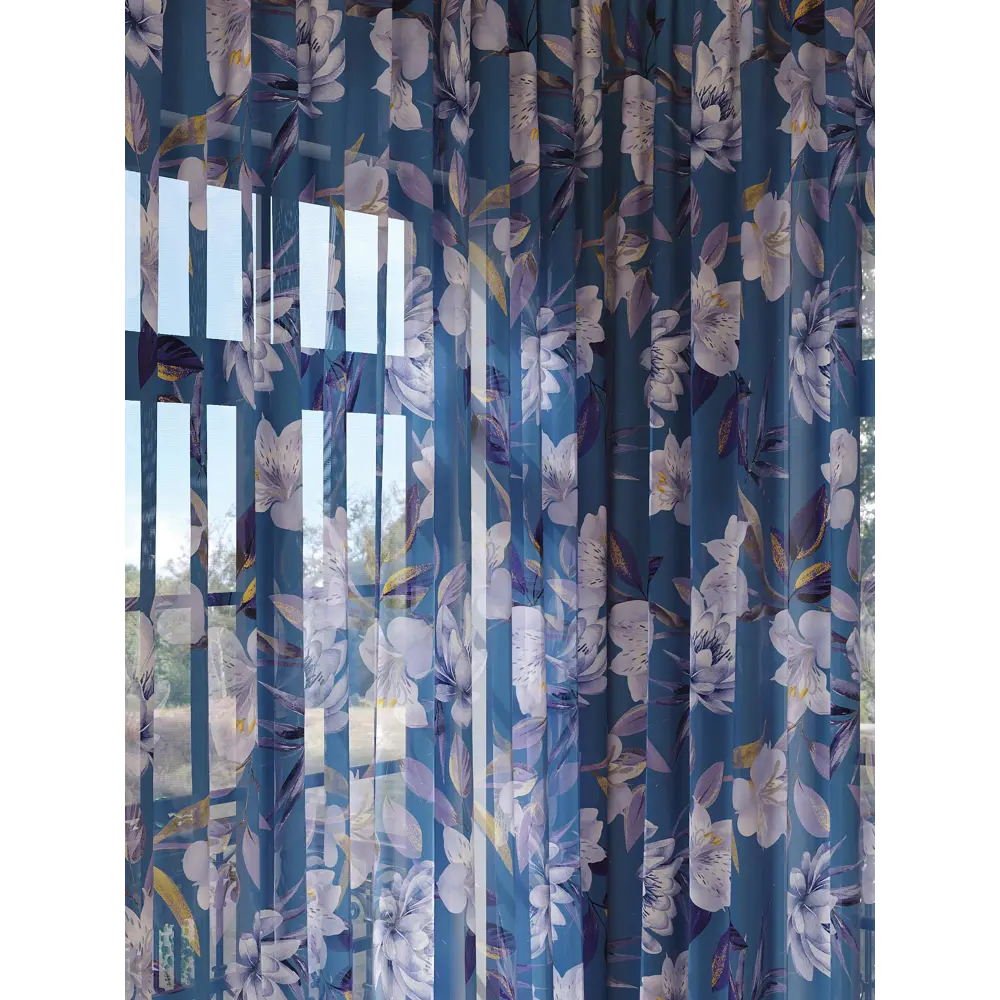 Фото 2 Тюль на шторной ленте At Home Канбриолс 150x280 см цвет коричневый Фото 2 Тюль на шторной ленте At Home Канбриолс 150x280 см цвет коричневый