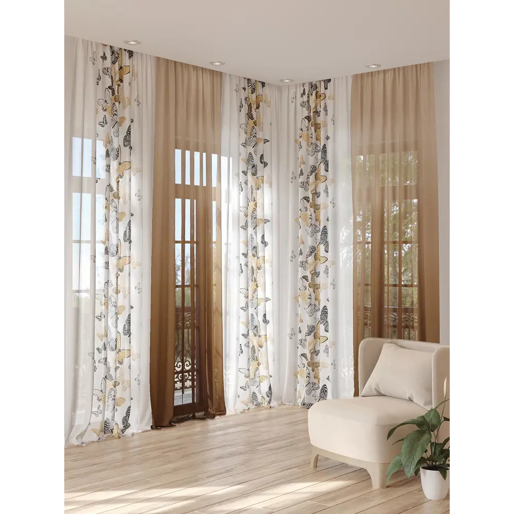 Фото 3 Тюль на шторной ленте At Home Кенеквирс 150x280 см цвет белый Фото 3 Тюль на шторной ленте At Home Кенеквирс 150x280 см цвет белый