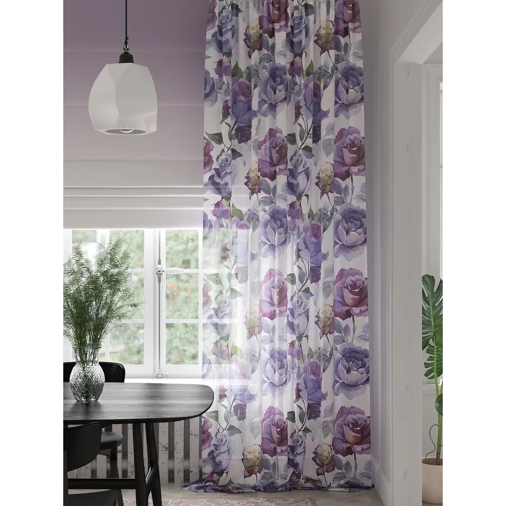 Фото 4 Тюль на шторной ленте At Home Финберолс 150x280 см цвет белый Фото 4 Тюль на шторной ленте At Home Финберолс 150x280 см цвет белый