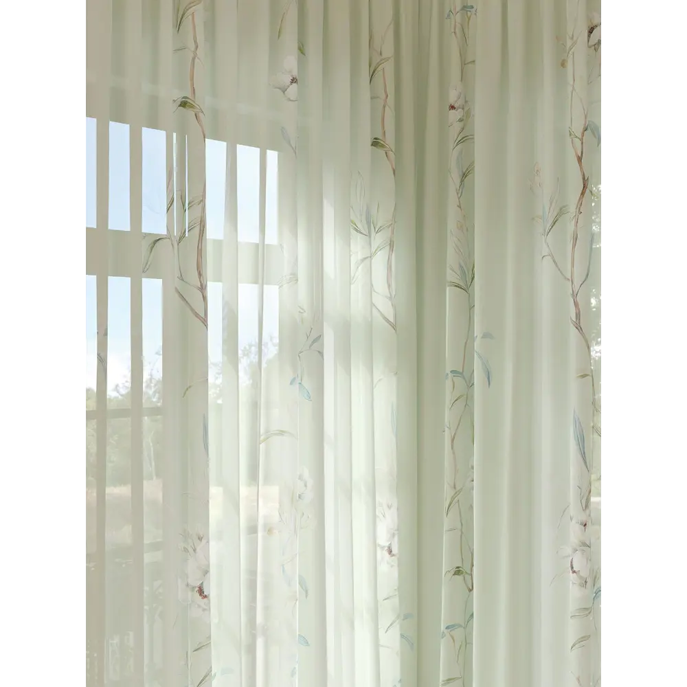 Фото 2 Тюль на шторной ленте At Home Тимонтри 150x280 см цвет белый Фото 2 Тюль на шторной ленте At Home Тимонтри 150x280 см цвет белый