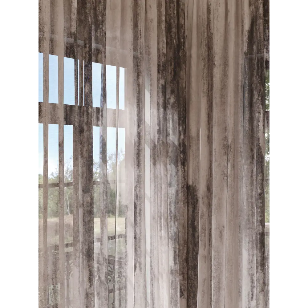 Фото 2 Тюль на шторной ленте At Home Шенклорис 150x280 см цвет коричневый Фото 2 Тюль на шторной ленте At Home Шенклорис 150x280 см цвет коричневый