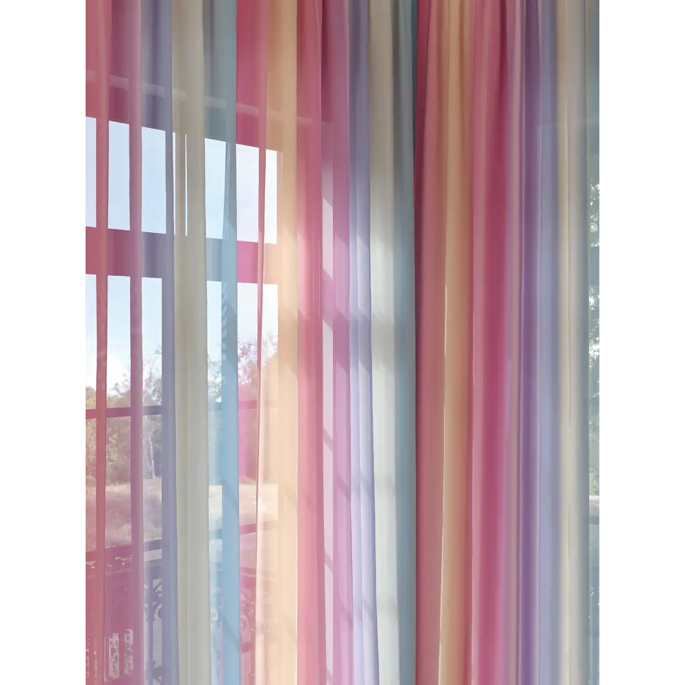 Фото 2 Тюль на шторной ленте At Home Хаминвес 150x280 см цвет розовый Фото 2 Тюль на шторной ленте At Home Хаминвес 150x280 см цвет розовый