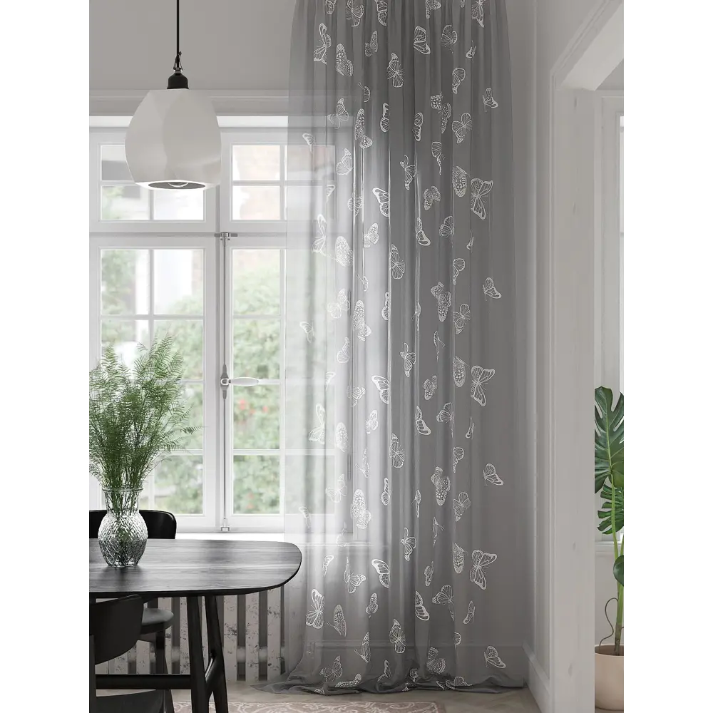 Фото Тюль на шторной ленте At Home Фанфикро 150x280 см цвет белый Фото Тюль на шторной ленте At Home Фанфикро 150x280 см цвет белый