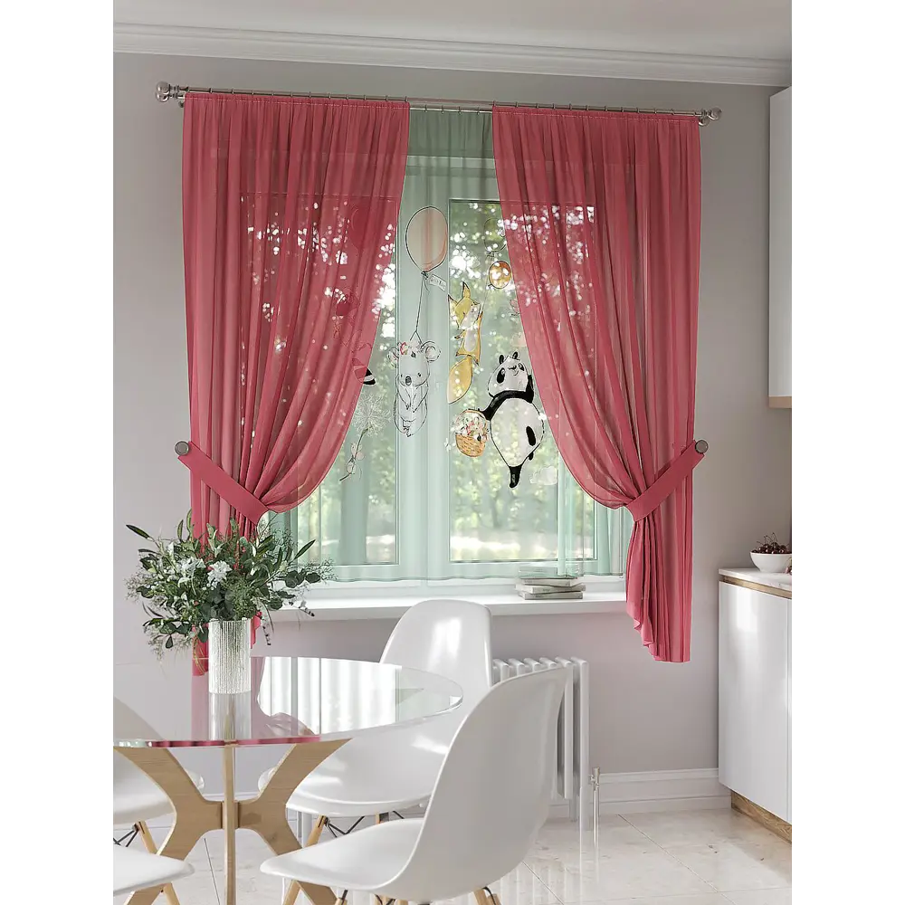 Фото Тюль на шторной ленте At Home Лиронкирс 300x150 см цвет бежевый Фото Тюль на шторной ленте At Home Лиронкирс 300x150 см цвет бежевый