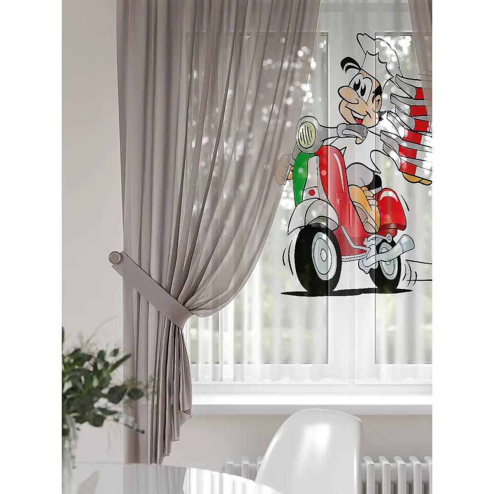 Фото 2 Тюль на шторной ленте At Home Фанкринс 300x150 см цвет бежевый Фото 2 Тюль на шторной ленте At Home Фанкринс 300x150 см цвет бежевый