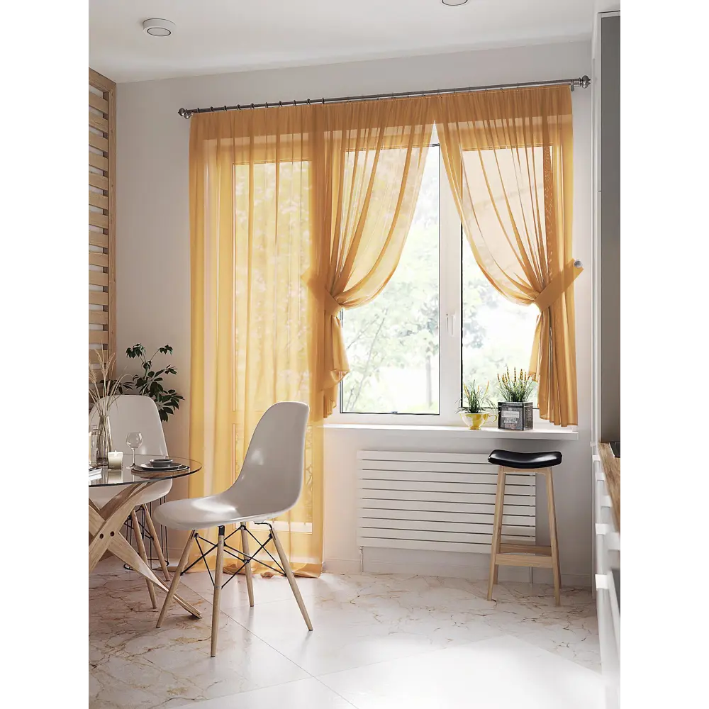 Фото 2 Тюль на шторной ленте At Home Лурано 150x270 см цвет светло-коричневый Фото 2 Тюль на шторной ленте At Home Лурано 150x270 см цвет светло-коричневый