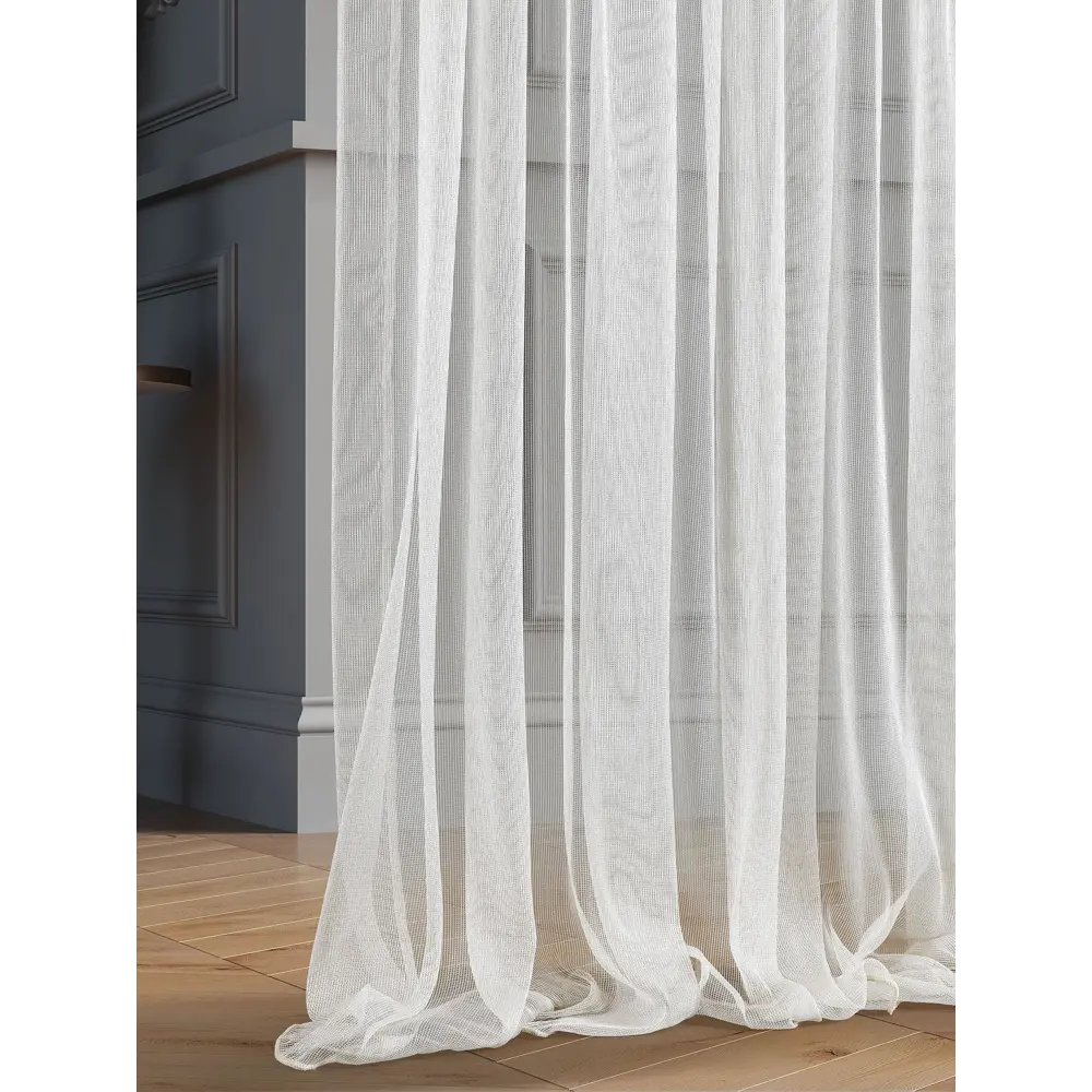 Фото 2 Тюль на шторной ленте At Home Кингу-110 300x260 см цвет бежевый Фото 2 Тюль на шторной ленте At Home Кингу-110 300x260 см цвет бежевый