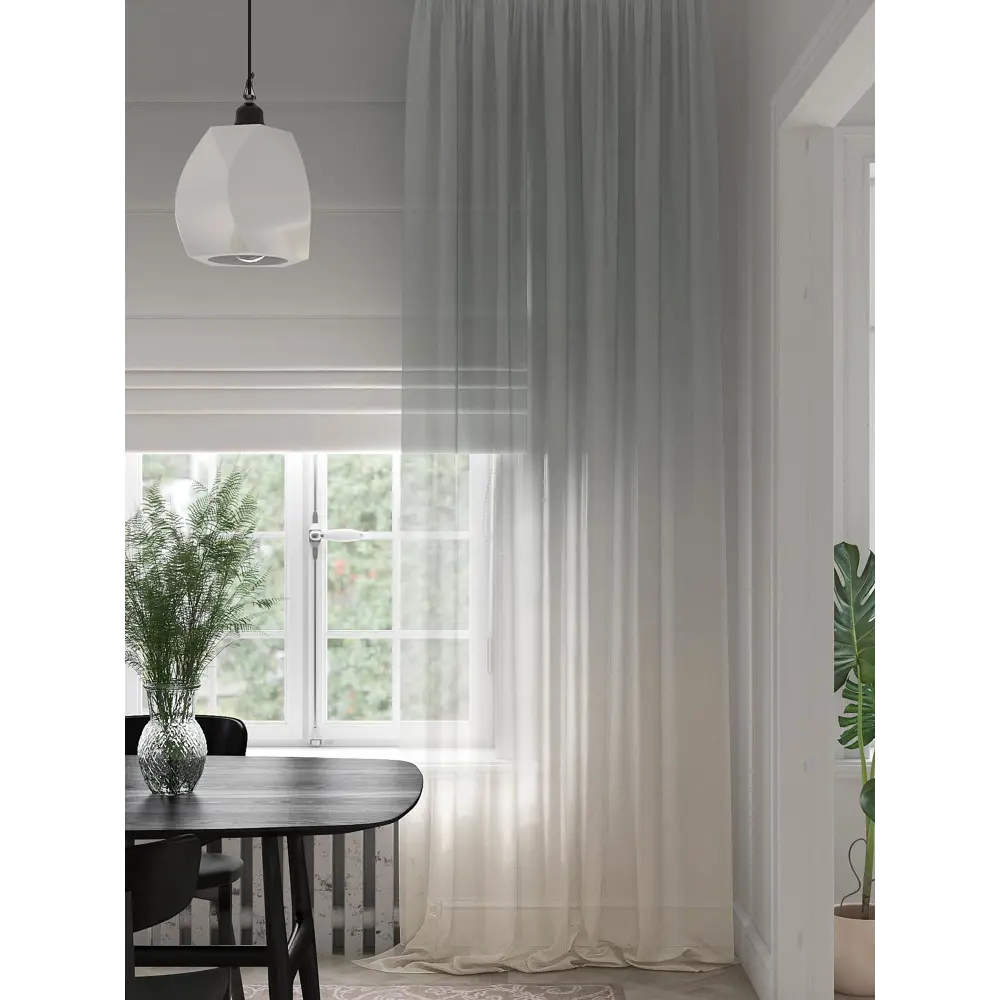 Фото 4 Тюль на шторной ленте At Home Фиртенис 150x280 см цвет бежевый Фото 4 Тюль на шторной ленте At Home Фиртенис 150x280 см цвет бежевый