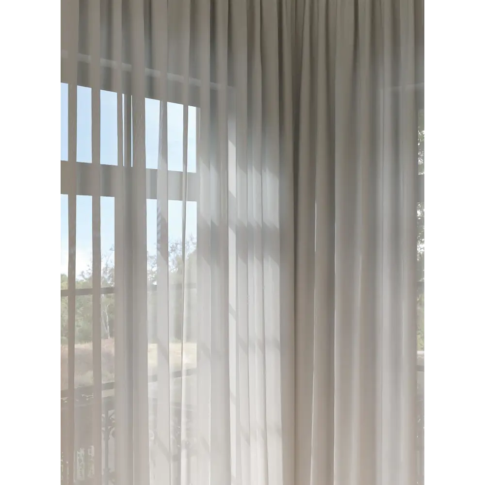 Фото 2 Тюль на шторной ленте At Home Фиртенис 150x280 см цвет бежевый Фото 2 Тюль на шторной ленте At Home Фиртенис 150x280 см цвет бежевый